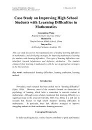 Case Study on Improving High School Students with Learning ...