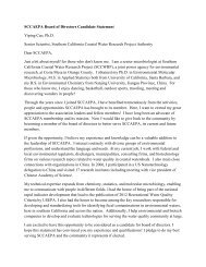 SCCAEPA Board of Directors Candidate Statement Yiping Cao, Ph ...