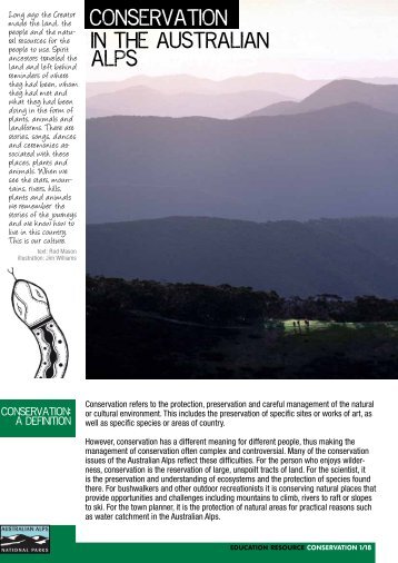 Conservation in the Australian Alps - Australian Alps National Parks