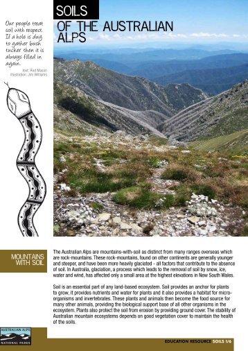 Soils of the Australian Alps - Australian Alps National Parks