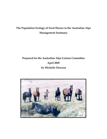 The Population Ecology of Wild Horses in the Australian Alps