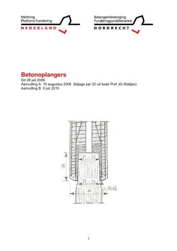 Betonoplangers - Platform Fundering