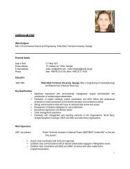 Curriculum Vitae - EcoSocial Solutions