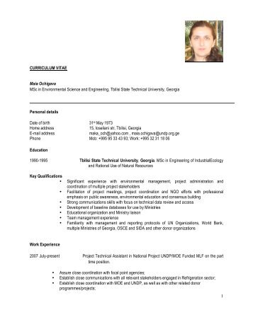 Curriculum Vitae - EcoSocial Solutions