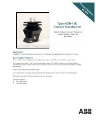 Type KOR-11 Current Transformer Medium Voltage Instrument ...