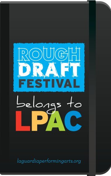 LPAC Rough Draft Festival brochure