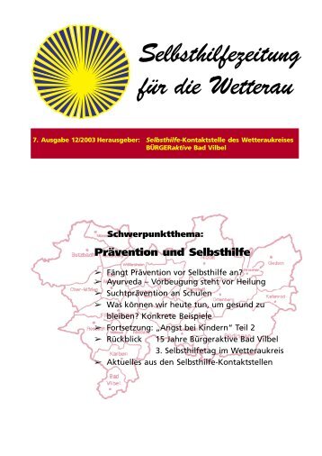 Prävention und Selbsthilfe - Der  Wetteraukreis