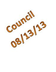 08/13/13 Mauston Common Council Agenda Packet