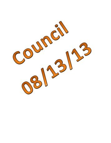 08/13/13 Mauston Common Council Agenda Packet