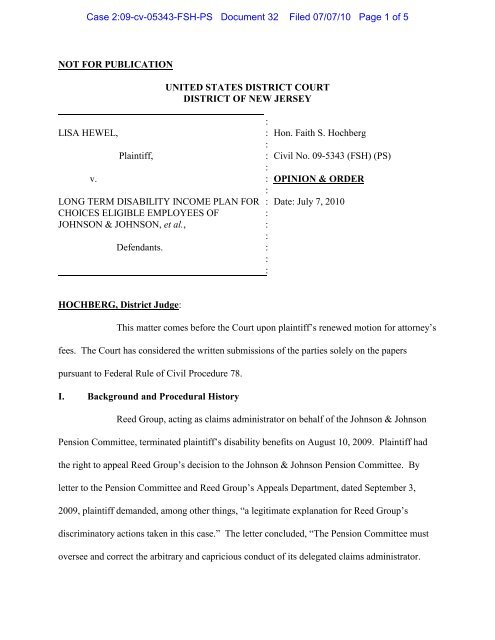 Opinion &amp;Amp; Order Granting Plaintiff�s Motion For Attorney�s Fees