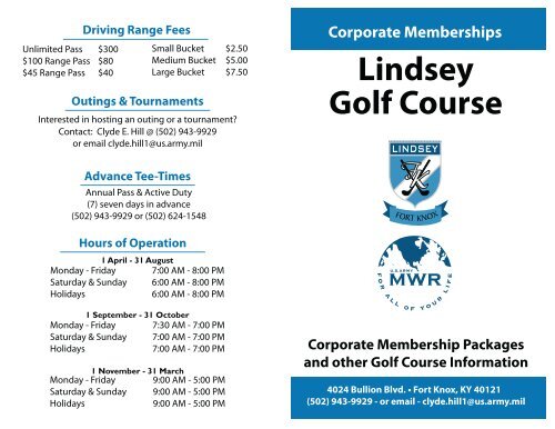 Lindsey Golf Course Fort Knox MWR gt Home Lindsey Golf Course Fort Knox MWR gt Home