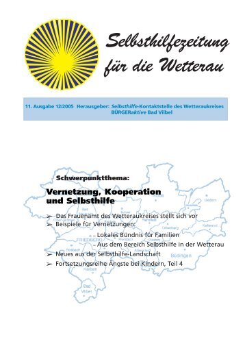 Vernetzung, Kooperation und Selbsthilfe - Der  Wetteraukreis