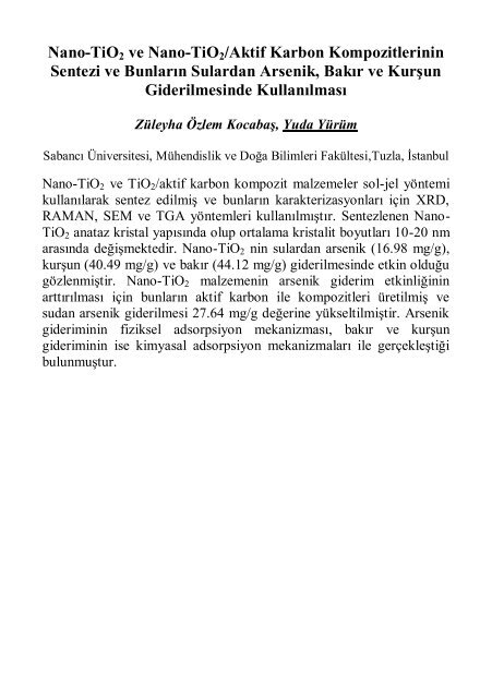 16.Ulusal SÄ±vÄ±hal FiziÄi Sempozyumu - Piri Reis Ãniversitesi