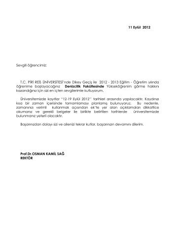 DetaylÄ± bilgi almak iÃ§in burayÄ± tÄ±klayÄ±n - Piri Reis Ãniversitesi