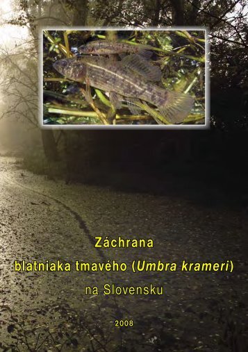 Záchrana blatniaka tmavého (Umbra krameri) na Slovensku - ŠOP SR