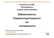 BEM-Betriebliches Eingliederungsmanagement aus Arbeitgebersicht