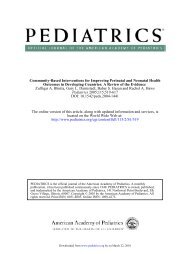 DOI: 10.1542/peds.2004-1441 2005;115;519-617 Pediatrics Zulfiqar ...