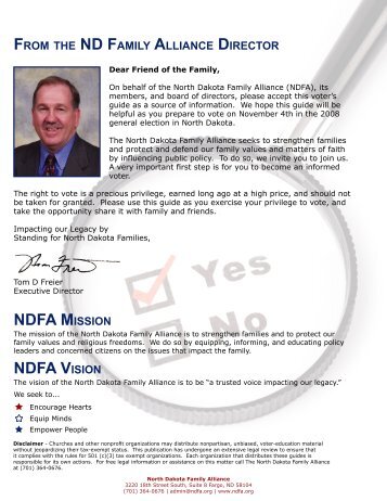 NDFA V - North Dakota Family Alliance