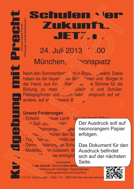 Flyer zur Veranstaltung (PDF) - gute Schule