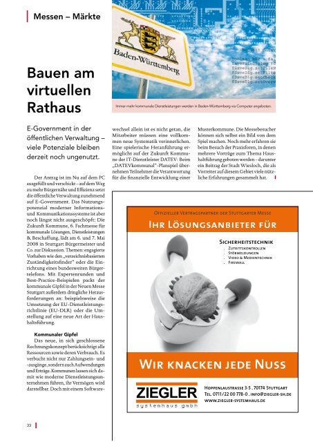 Message Ausgabe 2/2008 - Messe Stuttgart