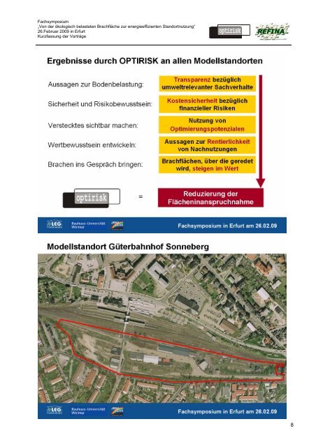 Die städtebauliche Optimierung von Standort - Optirisk.de