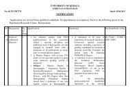 Notification to 3 posts in Kerala PRC