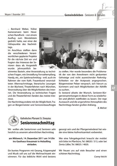 Unser Gmoablatt´l - Gemeinde Weyarn