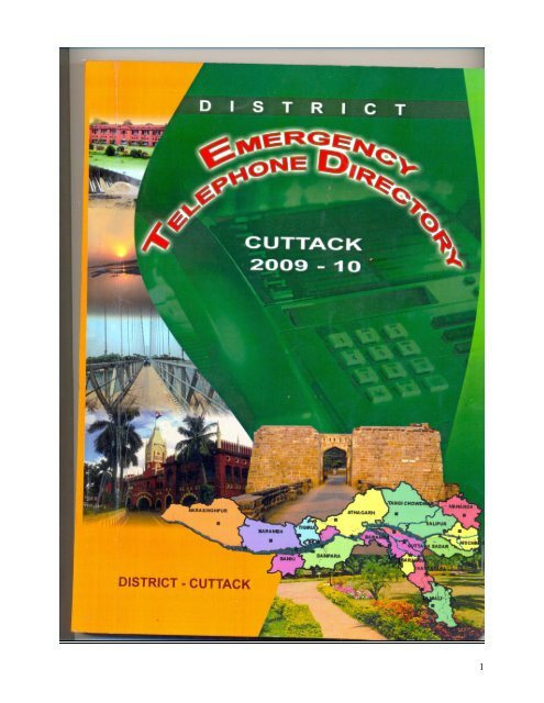 DISTRICT EMERGENCY TELEPHONE DIRECTORY - Cuttack