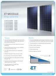 ET P672 Series White/Black Module Datasheet