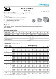 COMPACT CYLINDERS Double Acting - Janatics