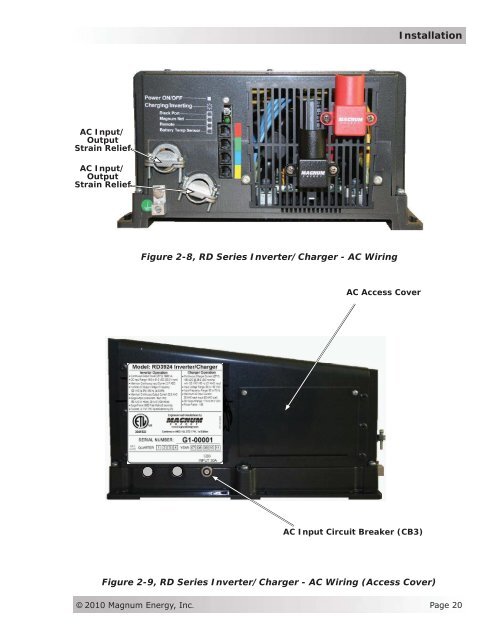 RD Series Owner's Manual - Magnum Energy