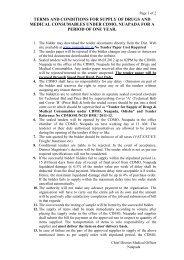 Terms and Conditions for Supply of Drugs and Medical ... - Nuapada