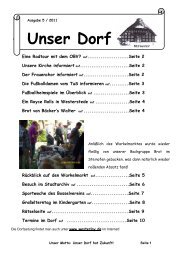 Ortsbürgerverein Westerloy e. V. - Unser Dorf hat Zukunft