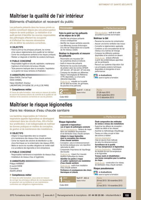 Télécharger le catalogue spécialisé - Efe