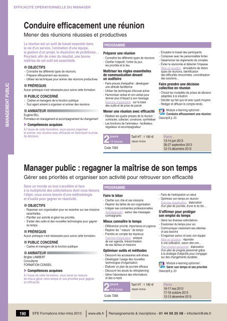 Télécharger le catalogue spécialisé - Efe