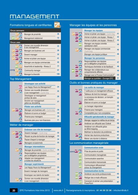 Télécharger le catalogue spécialisé - Efe