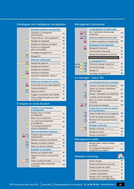 Télécharger le catalogue spécialisé - Efe