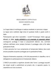 REGOLAMENTO COPPA ITALIA SHOW DI MORFOLOGIA ... - ANICA