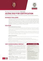 AS/EN/JISQ 9100 CERTIFICATION - Bureau Veritas