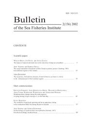 Bulletin of the Sea Fisheries Institute 2 (156) 2002 - CEEMaR