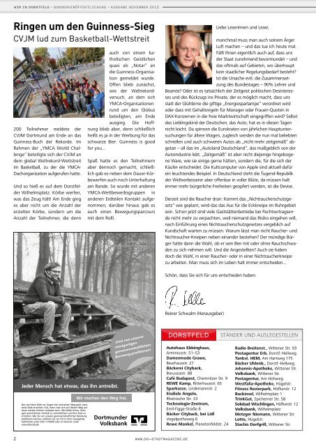 Wir in Dorstfeld - Dortmunder & Schwerter Stadtmagazine