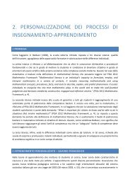 2. personalizzazione dei processi di insegnamento-apprendimento