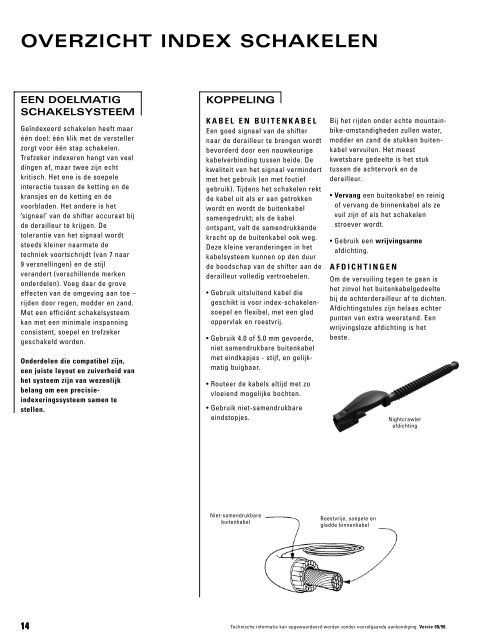 TECHNISCH HANDBOEK VOOR DEALERS - voor de fiets