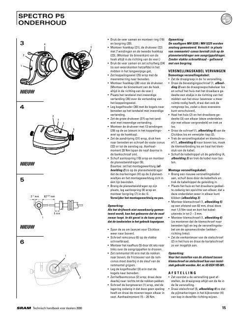 spectro s7 technische gegevens /montagevoorwaarden - voor de fiets