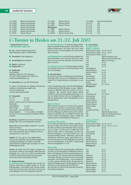 A/Q- und C-Turnier in Dösingen am 20.-22. Juli 2007