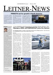 PRINOTH set for growth in North America ... - Leitner Ropeways