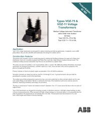 Types VOZ-75 & VOZ-11 Voltage Transformers - Tika Energy ...