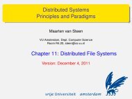 Distributed File Systems Maarten Van Steen - 