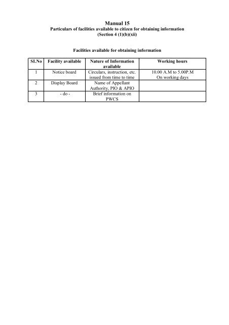 Manual -1 Particulars of organisation, functions and duties ... - Cuttack