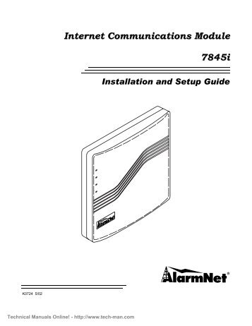 Internet Communications Module 7845i - Patriot Alarm Systems, Inc.